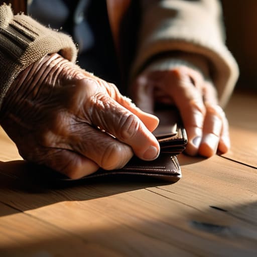 Balancing financial hardship and dignity.